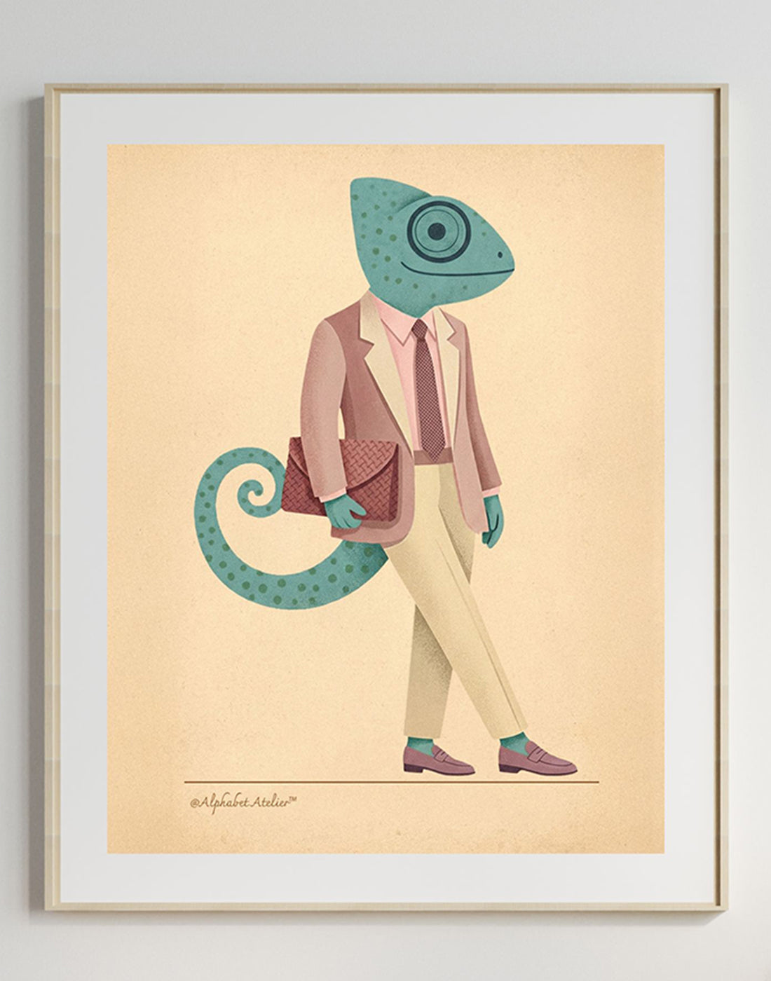 Jean Leon Chameleon — The Armani Look Art Print